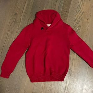 Crew cuts red sweater